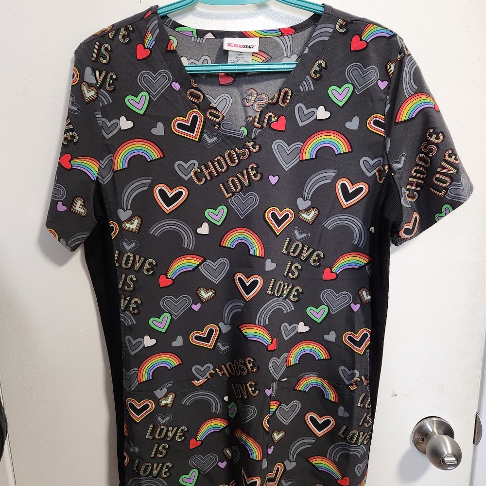 Pride scrub top